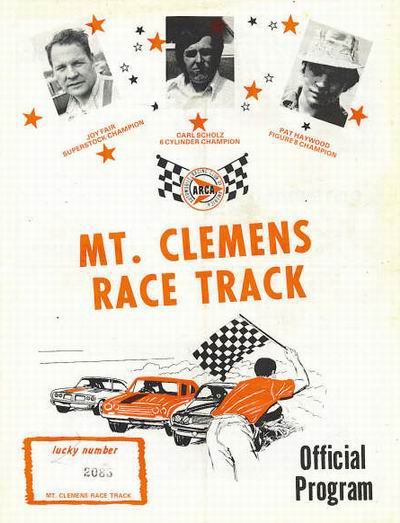 Mt. Clemens Race Track - From Brian Norton